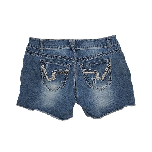 Rue21 Distressed Denim Ripped Torn Mid Rise / High - Picture 2 of 4